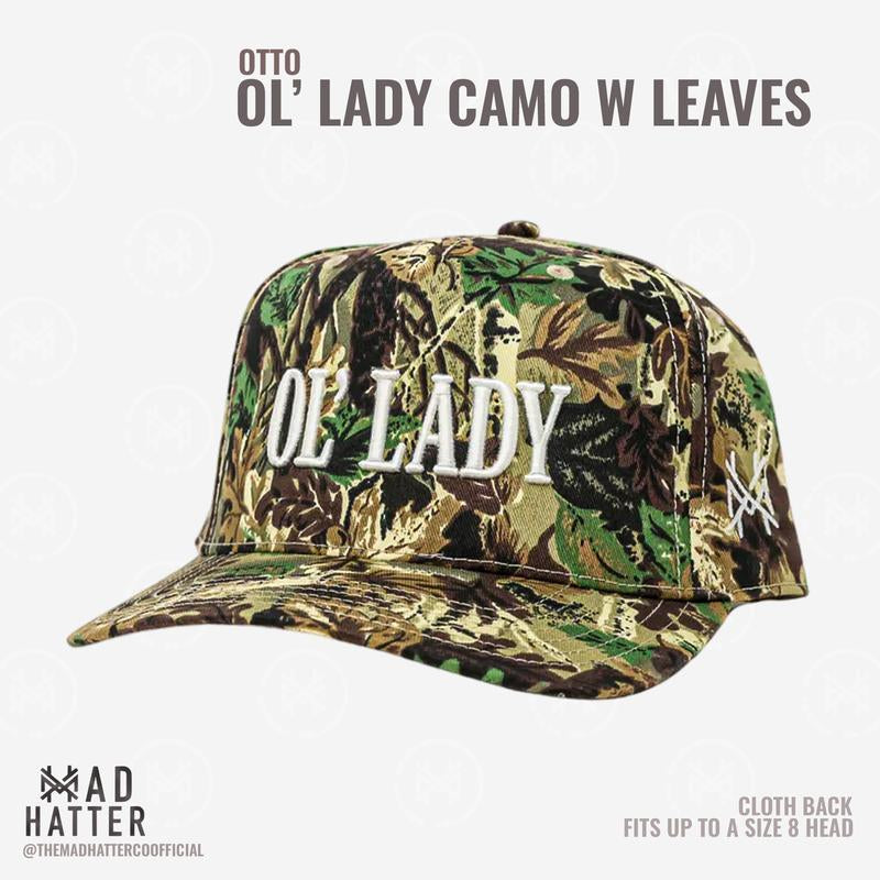 Ol Lady Embroidered Snapback Adjustable (Up to a Size 8 Head) Premium Trucker Womens Hat TM