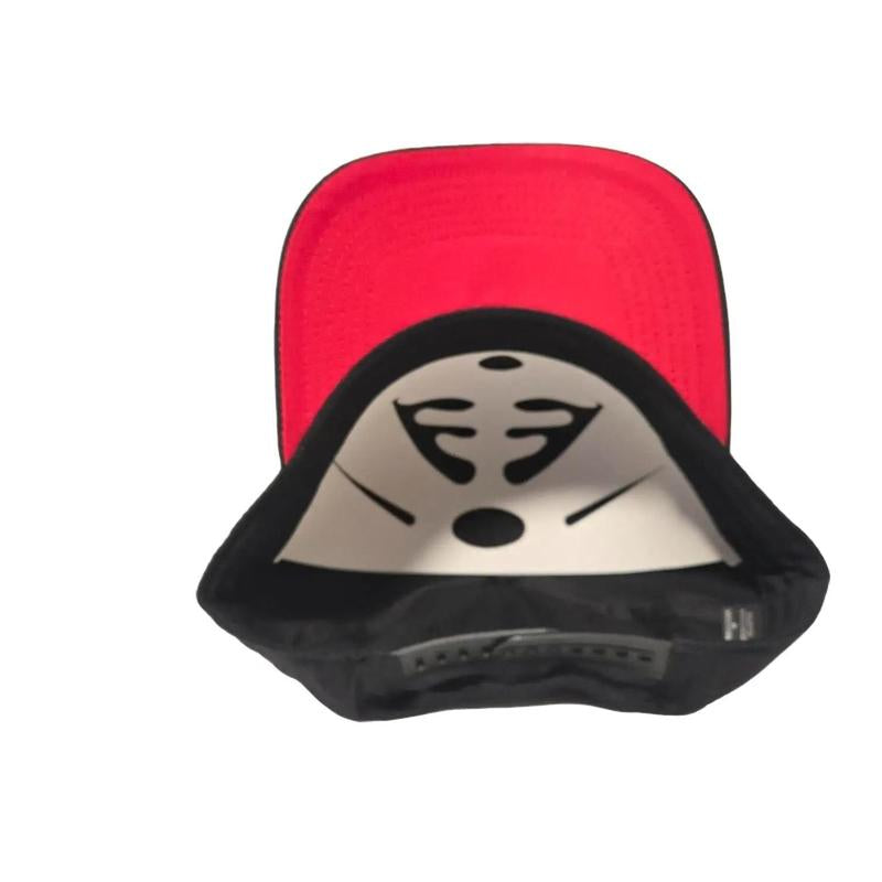 Honduras Hat Black Snapback with Imagen De Honduras Comfortable Fit 4-Inch Crown Sun Protection Flat Visor OSFA Size 6 5/8" - 7 5/8" Ventilation Mesh Cap